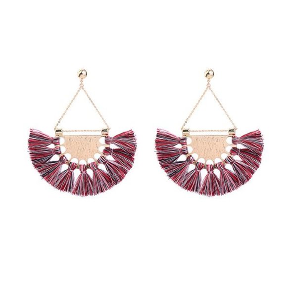 Teardrop Tassel Earrings - Picture 1 of 1
